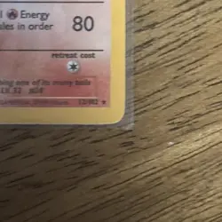 Ninetales WOTC Holo Lightly Played– Vintage Pokemon Card 1999 Base Set - Image 2