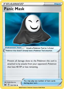 Panic Mask 165/196 Swsh11: Lost Origin Regular NM-Mint Pokemon Card TCG - Image 1