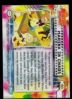 Pokemon Card - Topps Mewtwo Strikes Back Marina In Chaos 14 Foil Blue Logo - Image 2