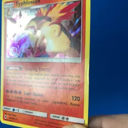 Typhlosion Holo Rare SM - Lost Thunder 42/214 NM Pokemon Card MP/HP - Image 2