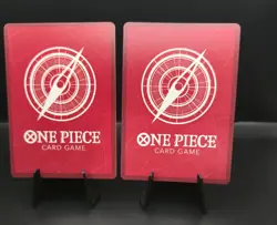 One Piece x LA Dodgers Non-TCG Monkey D. Luffy & Ace Holofoil DISPLAY Card Promo - Image 2