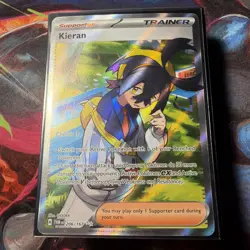Pokemon Kieran TCG Full Art Trainer Card 206/167 Twilight Masquerade - Image 1