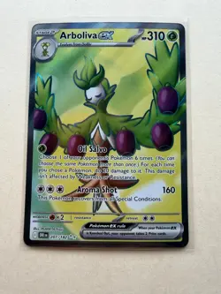 Pokemon TCG Arboliva EX 207/182 Full Art Holo Card, 2025 Destined Rivals Series - Image 1
