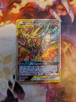 Moltres Zapdos Articuno GX TAG TEAM Promo Holo SM210 Pokemon Card 300 HP - Image 1