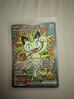 Pokemon Meowth EX Full Art Holo 121/088 170 HP Trading Card - Image 1