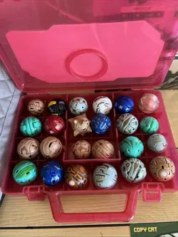 Bakugan Battle Brawlers Lot Of 24 With Carry Case, Poster And 34 Cards Rare - Image 3