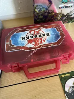 Bakugan Battle Brawlers Lot Of 24 With Carry Case, Poster And 34 Cards Rare - Image 4