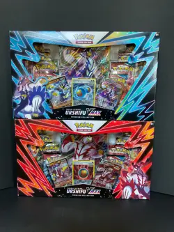 Pokemon Trading Card Single & Rapid Strike Urshifu VMAX Premium Collection Set - Image 1