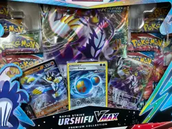 Pokemon Trading Card Single & Rapid Strike Urshifu VMAX Premium Collection Set - Image 3