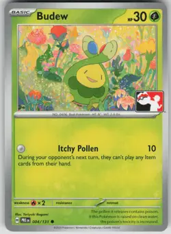 Pokemon TCG Budew Common Prize Pack Series Cards 004/131 - Image 1