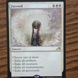 Farewell Sorcery Kamigawa Neon Dynasty Rare White Regular MTG - Image 1