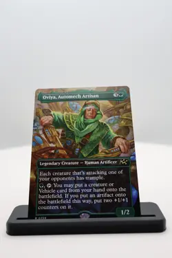 1x Oviya, Automech Artisan NM R Borderless Aetherdrift (DFT) MTG Magic - Image 1