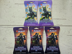 5 packs of Magic the Gathering MTG Modern Horizons II Draft and Set Boosters - Image 1