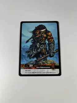 World of Warcraft TCG: Timewalkers Huln Highmountain Foil Hero Card - Image 2