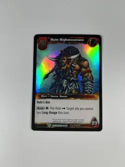 World of Warcraft TCG: Timewalkers Huln Highmountain Foil Hero Card - Image 3