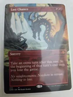 mtg, Last Chance (Borderless) Dominaria Remastered Regular NM - Image 1