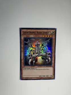 YUGIOH LIGHTNING ROD LORD MP15-EN216 1ST Edition Card Konami 1996 - Image 1