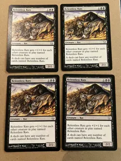 Relentless Rats - 4x - Fifth Dawn - MTG - Magic the Gathering - x4 - Image 1