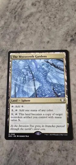 The Mycosynth Gardens Commander: Edge of Eternities Regular Land Sphere Rare MTG - Image 1