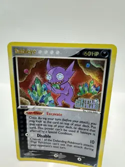 Pokemon TCG Sableye 10/100 Crystal Guardians STAMPED Rare Reverse Holo LP - Image 2