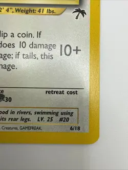 Raticate 6/18 Southern Islands Promo Regular Rare Vintage Pokemon Card - Image 5