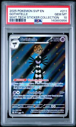 2025 POKEMON SVP EN-SV BLACK STAR PROMO #211 GOTHITELLE PSA 10 - Image 1
