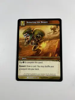 World of Warcraft TCG Scouring the Desert Drums of War 252/268 Wow Card - Image 5