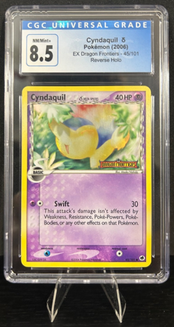2006 POKEMON EX DRAGON FRONTIERS 45/101 CYNDAQUIL (DELTA) REVERSE HOLO CGC 8.5 - Image 1