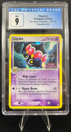 2006 POKEMON EX HOLON PHANTOMS 38/110 CLAYDOL REVERSE HOLO CGC 9 - Image 1