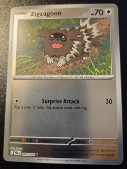 Zigzagoon 081/094 Reverse Holo Common Phantasmal Flames Pokemon TCG - Image 1