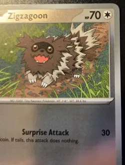 Zigzagoon 081/094 Reverse Holo Common Phantasmal Flames Pokemon TCG - Image 3