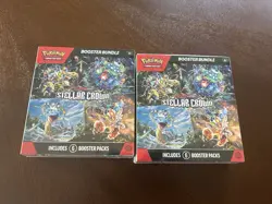 Pokemon TCG Scarlet & Violet Stellar Crown Booster Bundle Lot NEW Sealed (2) - Image 1