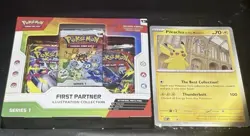 Pokemon First Partner Illustration 25th Anniversary +Pikachu Promo BUNDLE Sealed - Image 1