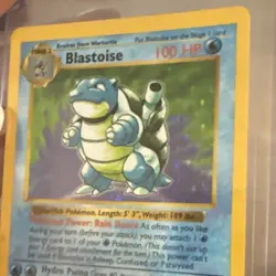 Blastoise 2/102 Base Set Holo Rare 100 HP Stage 2 English Pokemon TCG - Image 3