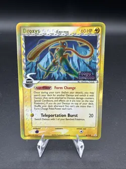 2006 Pokemon Deoxys delta species 6/110 stamped ex holon phantoms Reverse LP+/NM - Image 1