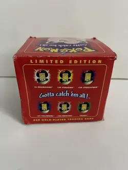 Vintage Pokemon Limited Edition 23K Gold Plated Trading Card Sealed Jigglypuff - Image 3