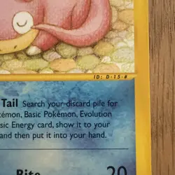 2002 Pokemon Aquapolis Slowpoke 108/147 Nintendo - Image 5