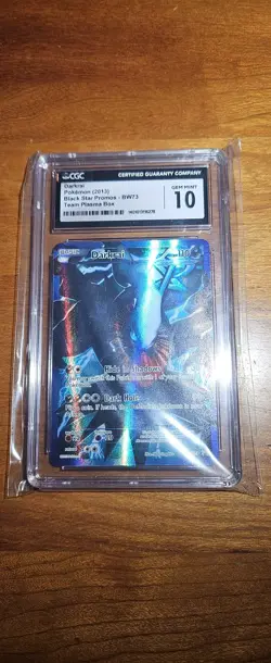 2013 POKEMON BLACK STAR PROMO DARKRAI #BW73 FULL ART CGC 10 GEM MINT PSA 10 Bw73 - Image 1
