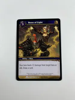 World of Warcraft Boon Of Light TCG Scourgewar Cards #270 Wow Card - Image 1