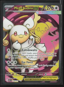 Mega Audino ex Ultra Rare ME: Ascended Heroes 253/217 NM Pokemon Card - Image 1