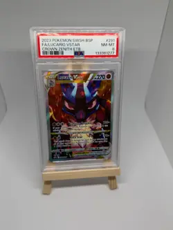 Pokemon Lucario VStar SWSH291 Crown Zenith ETB Graded Slab PSA 8 - Image 1