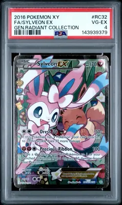 2016 POKEMON XY FA/SYLVEON EX #RC32 GEN RADIANT COLLECTION PSA 4 - Image 1