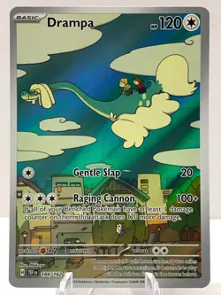 Pokemon Drampa 184/162 Temporal Forces Scarlet & Violet Illustration Rare - Image 2