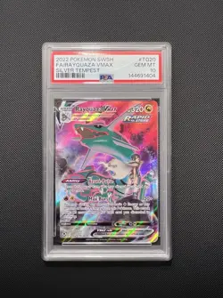 PSA 10 RAYQUAZA VMAX Silver Tempest TG20/TG30 Pokemon TCG 2022 - Image 1