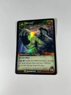 Ner'zhul Timewalkers Monster Hero WoW World of Warcraft TCG 26/30 Foil Card - Image 1