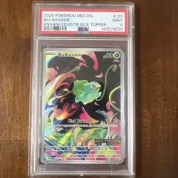 MINT PSA 9 Bulbasaur #133 Stamped | Mega Evolution Enhanced | Pokemon 2025 - Image 1