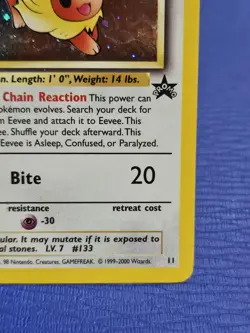 Eevee 11/53 Wotc Black Star Promo Holo Pokemon LP - Image 5