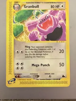 Pokemon Granbull 61/144 Skyridge Regular Common Stage 1 80 HP Never Played - Image 2