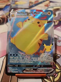 Pokemon Surfing Pikachu VMAX 009/025 Holo Excelent Near Mint - Image 1