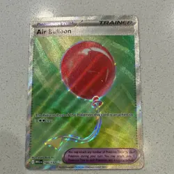 Pokemon Air Balloon Ultra Rare Holo Trainer 166/132 Me01 Mega Evolution English - Image 1